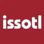 The image features a vibrant red background with "issotl" elegantly inscribed in lowercase white letters, adding a striking focus to the section. - Clio Websites | Top Canadian Web Design Company