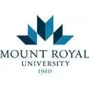 The logo of Mount Royal University features a stylized abstract blue mountain design above the text "Mount Royal University 1910," perfectly capturing the institution’s legacy. This emblem serves as a section header across various materials, enhancing SEO value and connecting with testimonials from alumni. - Clio Websites | Top Canadian Web Design Company