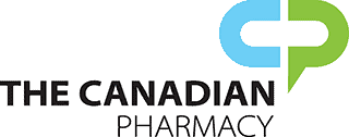 Logo for The Canadian Pharmacy, featuring stylized blue and green overlapping shapes forming the letters "CP" above the text "THE CANADIAN PHARMACY" in black font on a light background, ideal for modern medical website design. - Clio Websites | Top Canadian Web Design Company